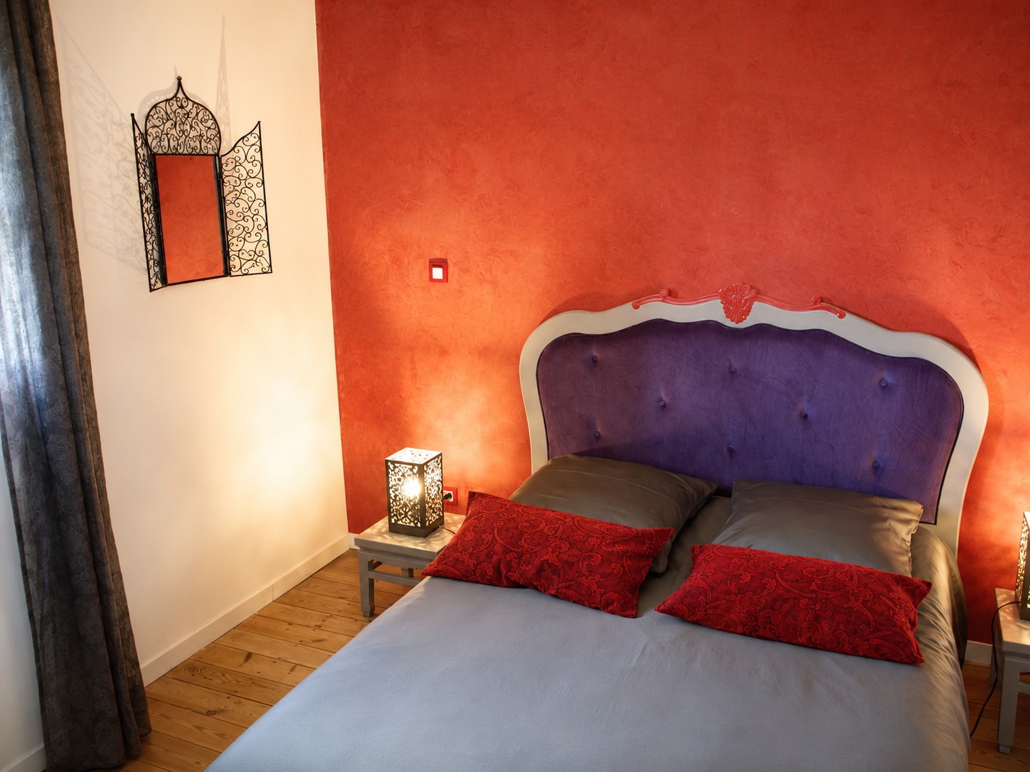 Espace nuit de la chambre d’hôtes Orientale dans les Pyrénées-Orientales