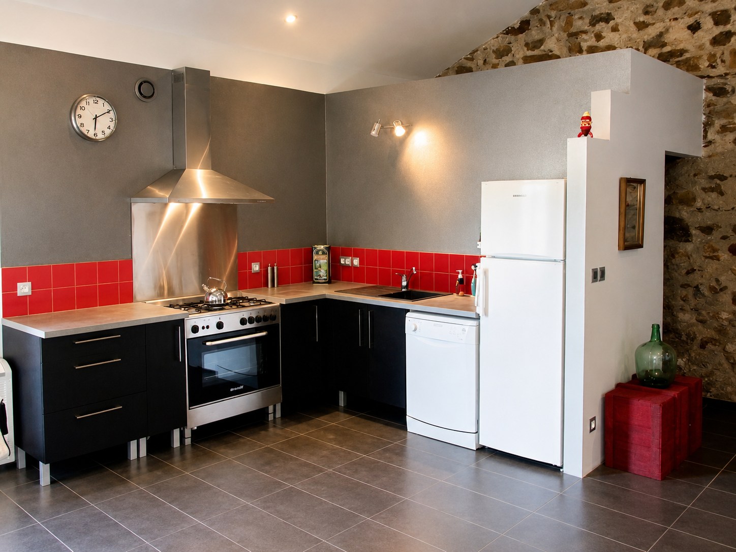 Cuisine équipée du Gîte Capcir au Mas du Domaine de Montcalm