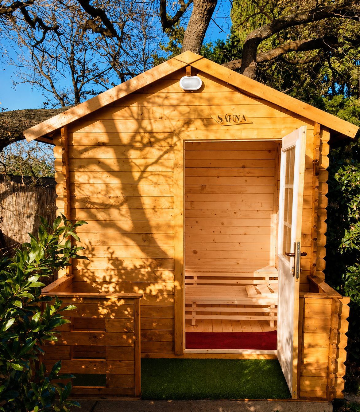 Sauna extérieur du Domaine de Montcalm à Thuir