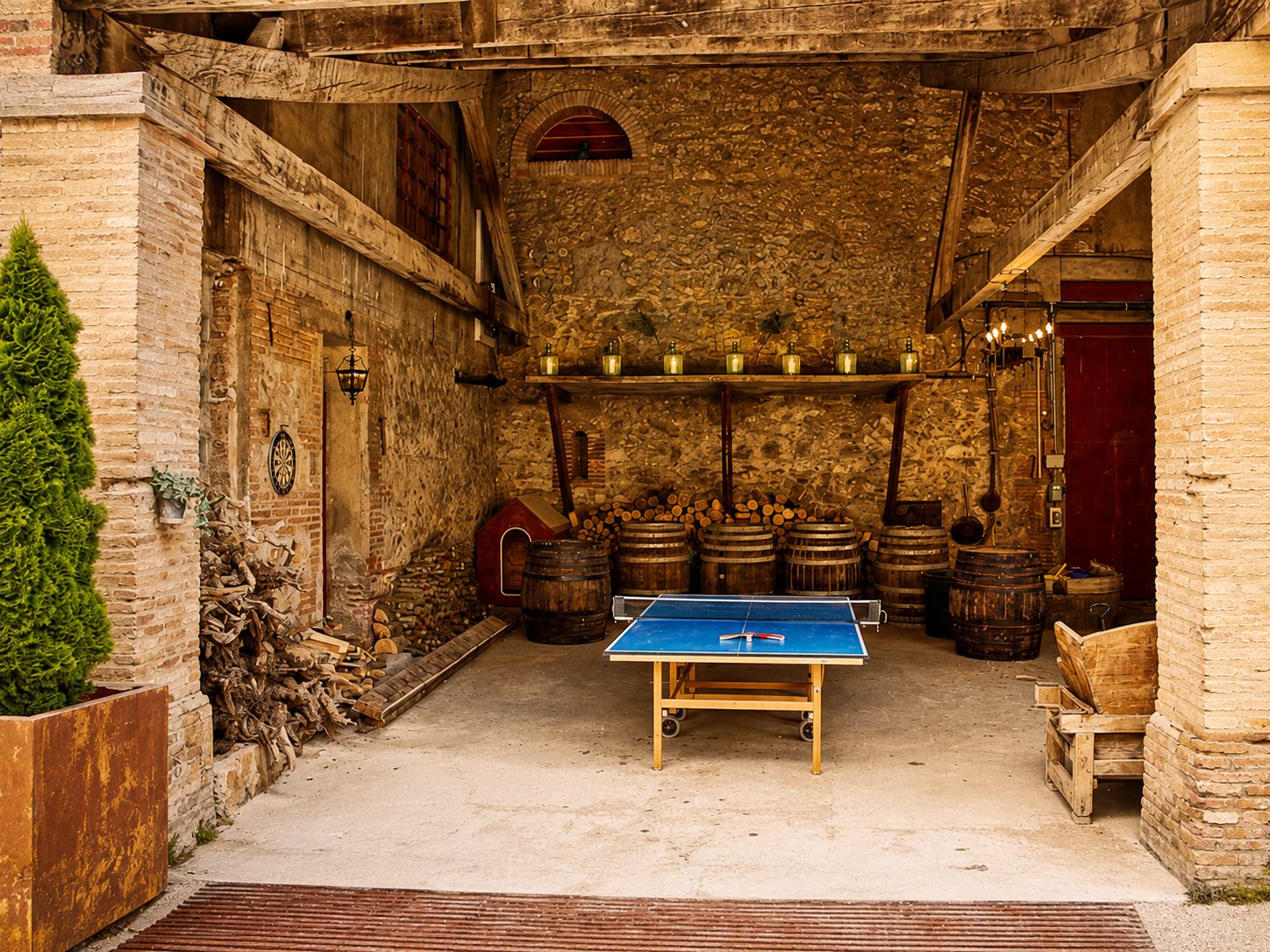 Table de ping-pong au Domaine de Montcalm à Thuir