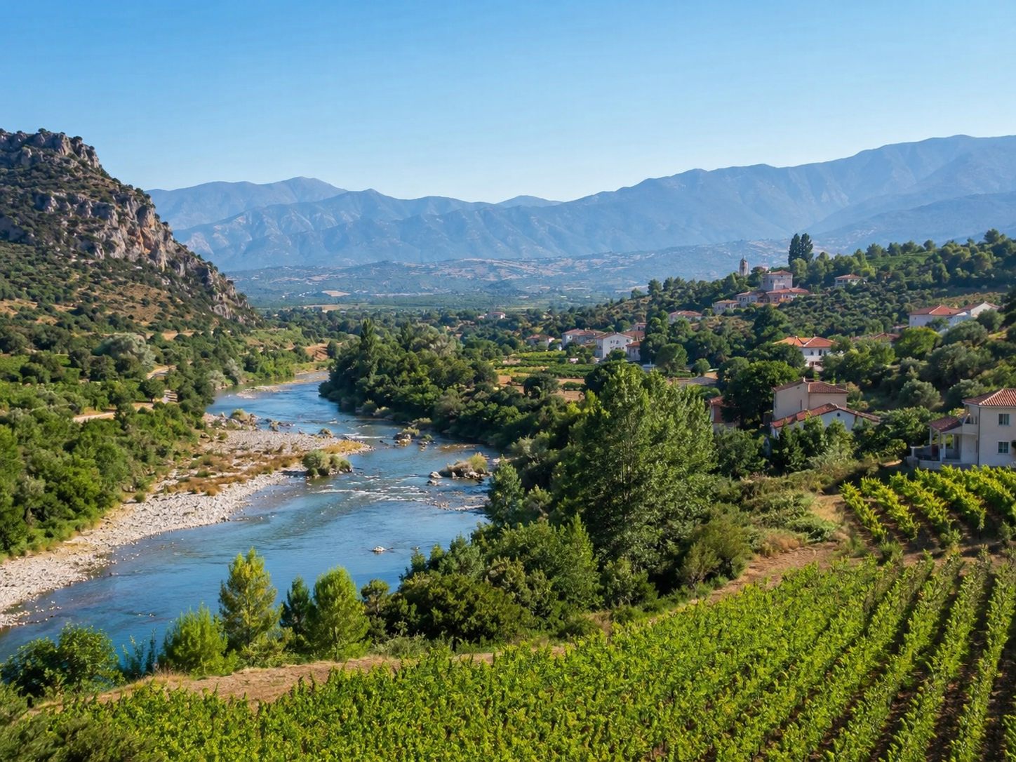 La vallée de la Têt dans les Pyrénées-Orientales