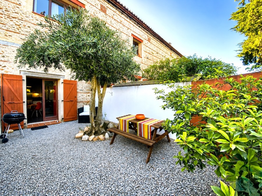 Jardin privatif du Gîte Salanque à Thuir